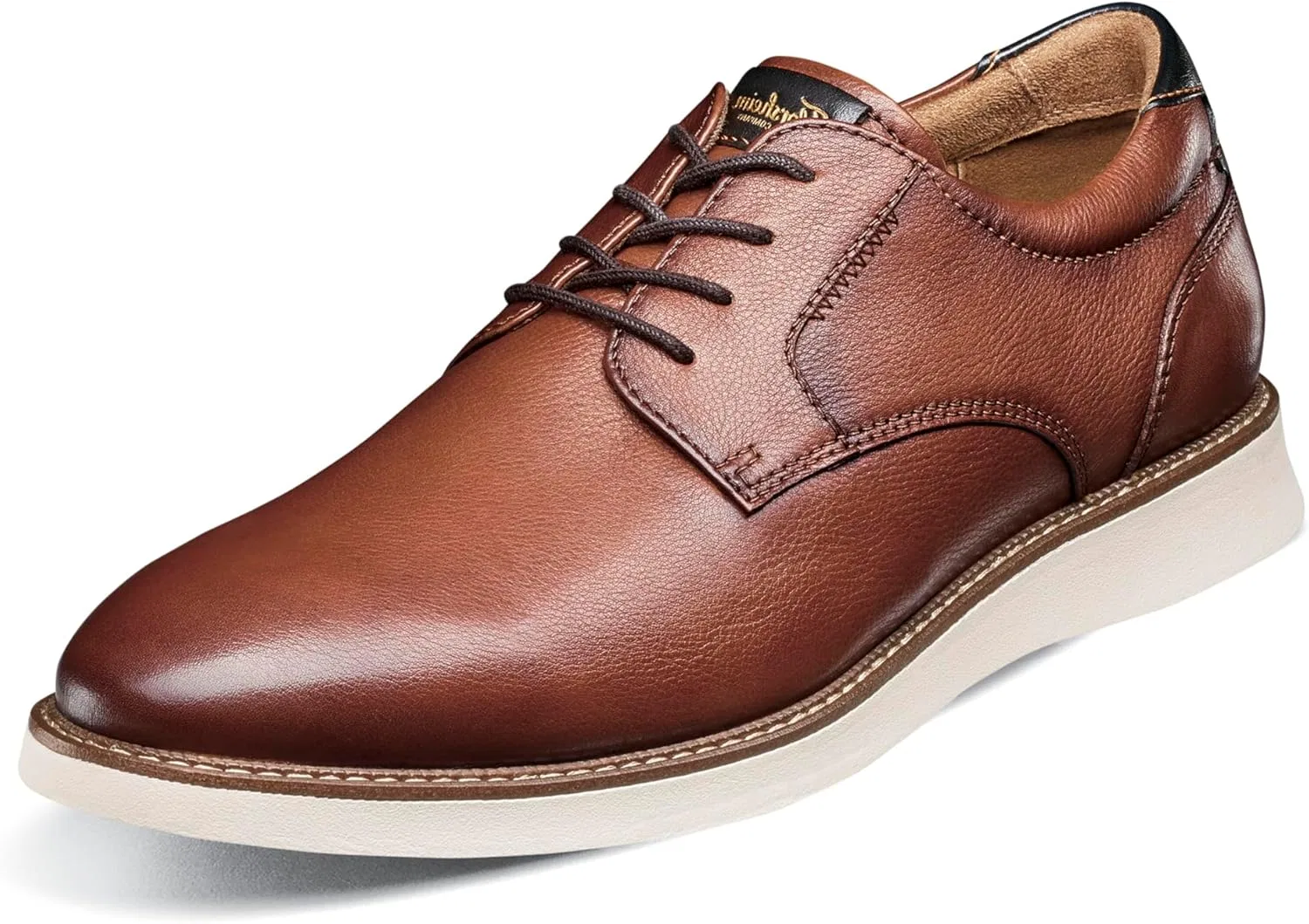 Мужские туфли Oxford Florsheim Lanciano с гладкой передней частью, коньячный