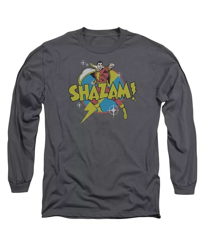 

Мужская футболка DC Comics Shazam Power Bolt с длинным рукавом для взрослых DC Shazam, серый