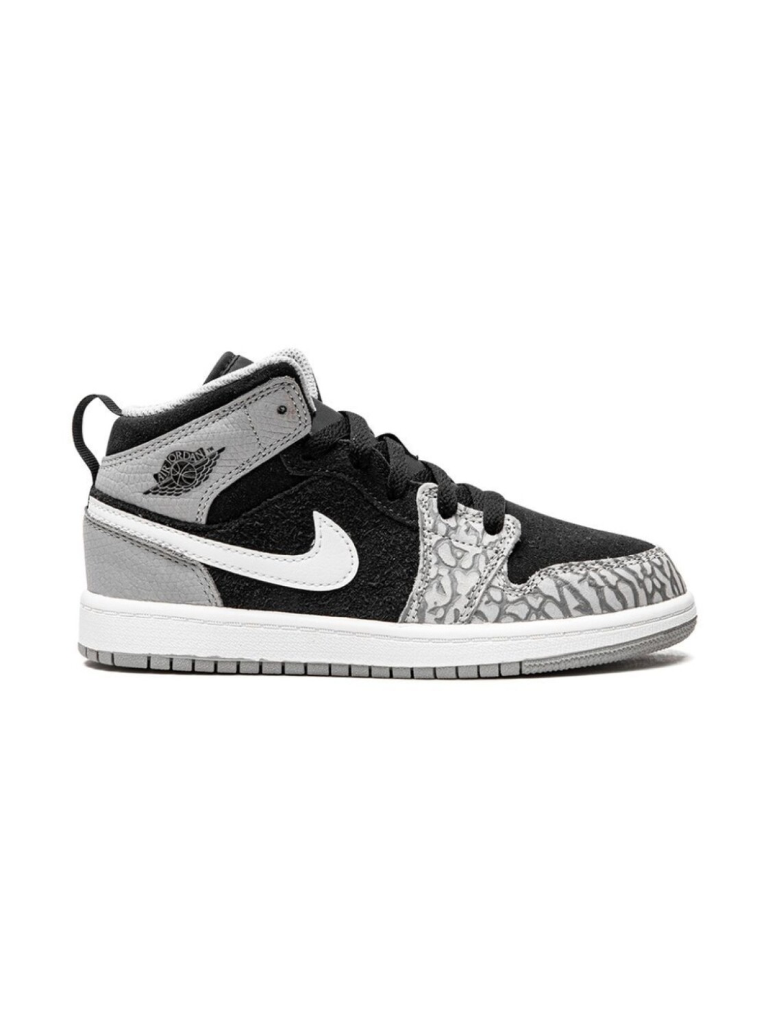 Jordan Kids кроссовки Air Jordan 1 Mid, серый — фото 2