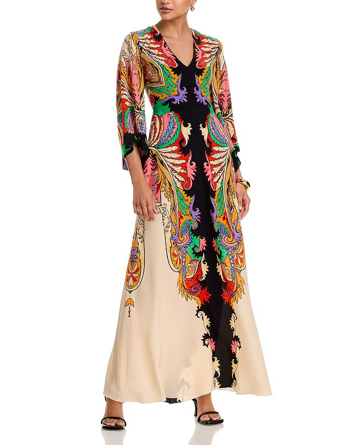 

Платье с рукавами кимоно Etro, мультиколор