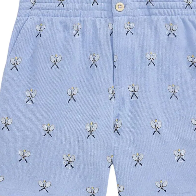 Шорты хлопковые Polo Ralph Lauren Kids Blue — фото 4