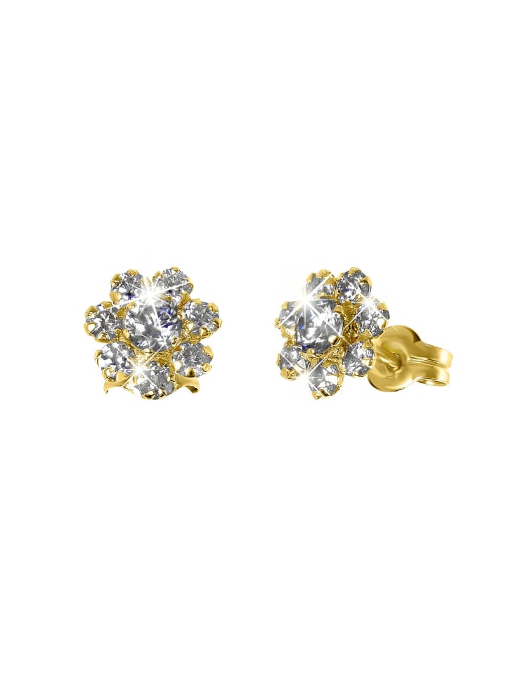 

Круглые серьги из золота 585 пробы Lucardi