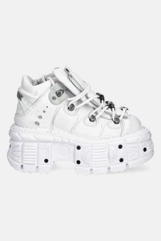 Кожаные кроссовки Napa Blanca + футболка Imperfect Tank Blanco Tornillos New Rock, белый — фото 2