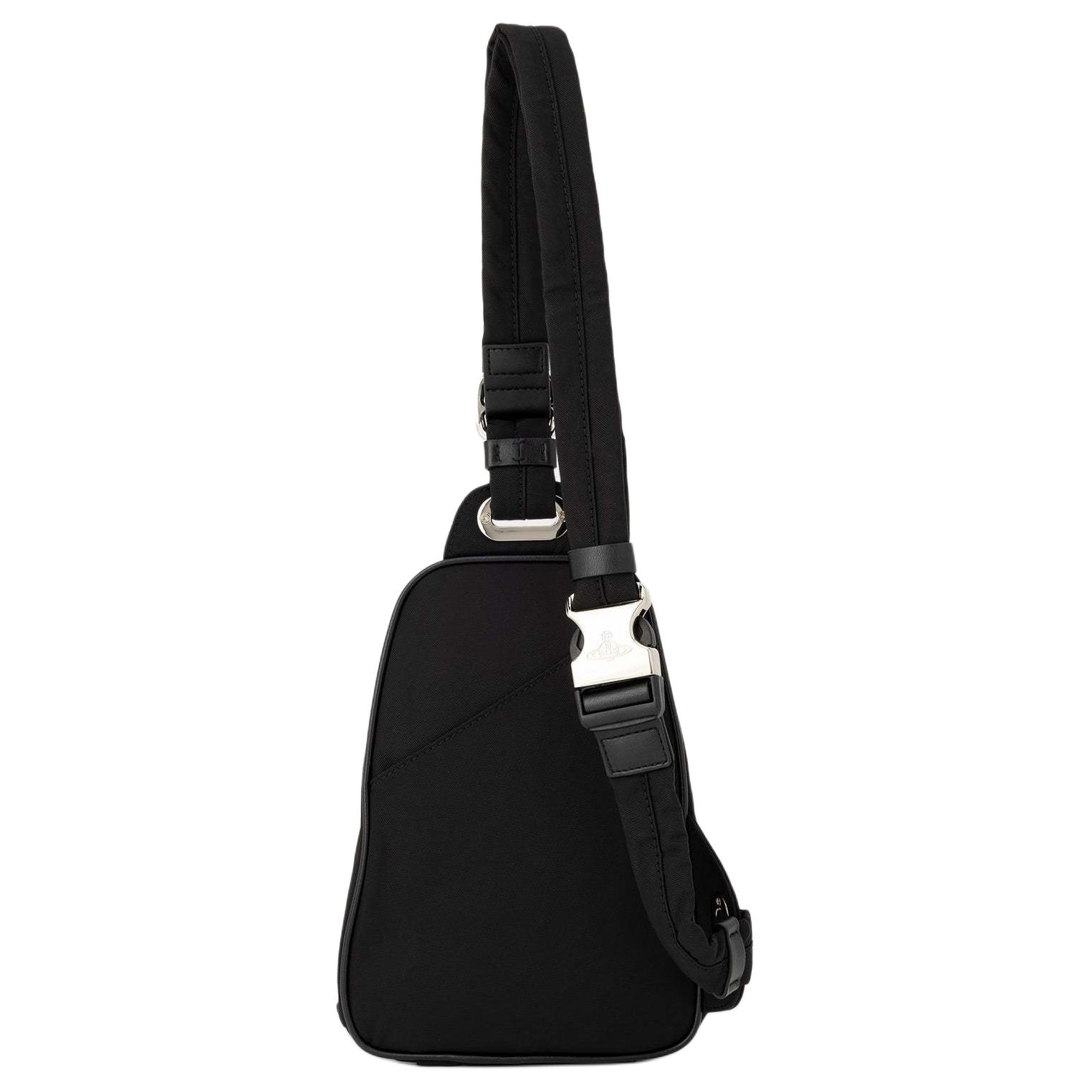 Vivienne Westwood Сумка-слинг из ткани Unisex Black — фото 2