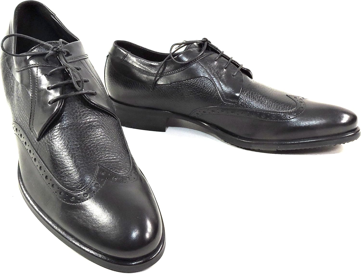 

Мужские черные кожаные оксфорды Baldinini, броги с крыльями, удобная подошва