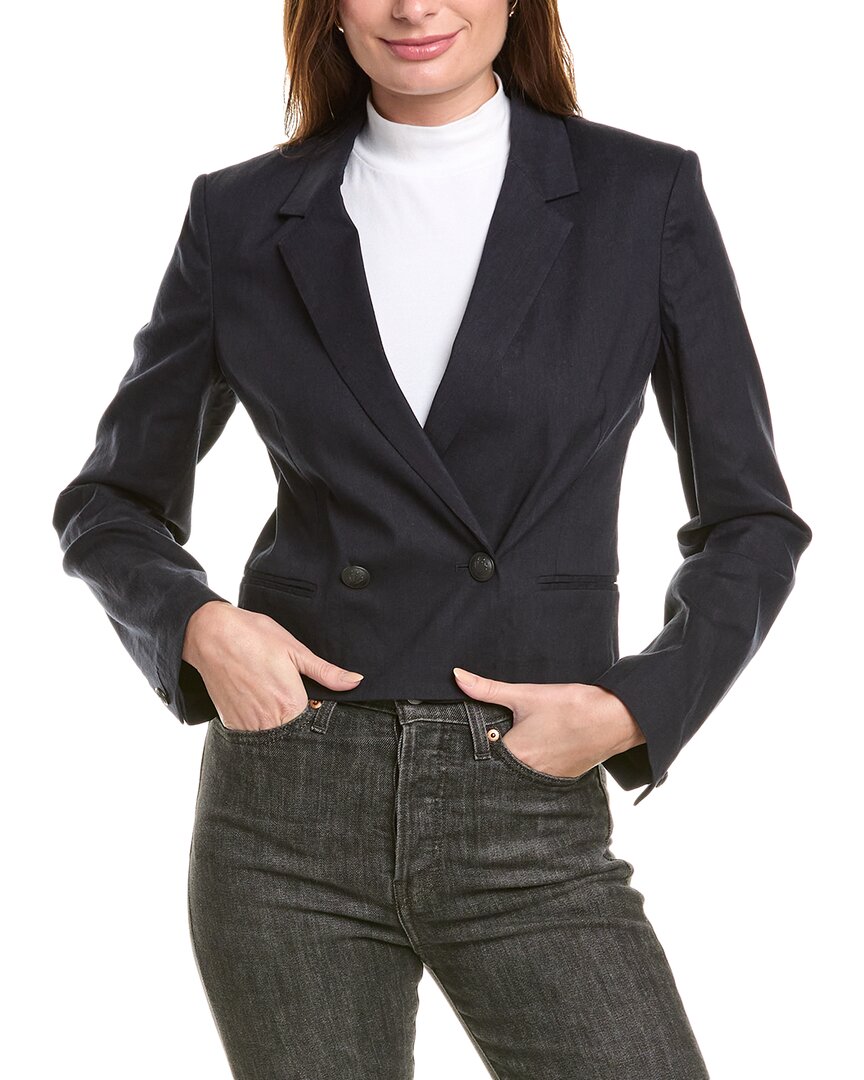 

Блейзер из льняной ткани Rag & Bone Josie, синий