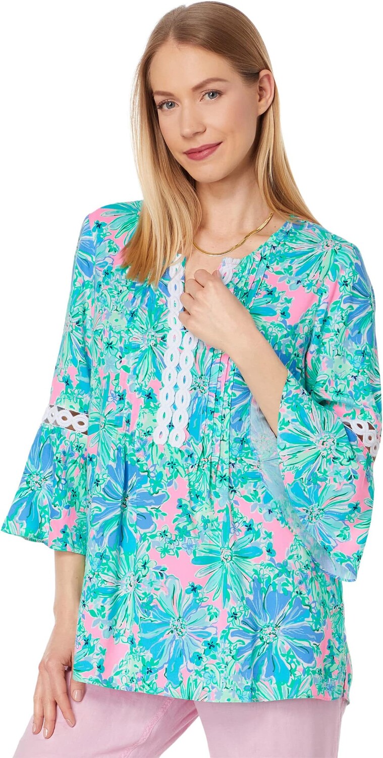 

Холли Туник Lilly Pulitzer, цвет Soleil Pink Good Hare Day