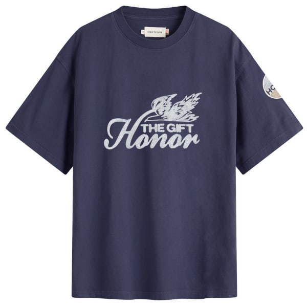 

Футболка с надписью «Auto Club Box» Honor The Gift, синий
