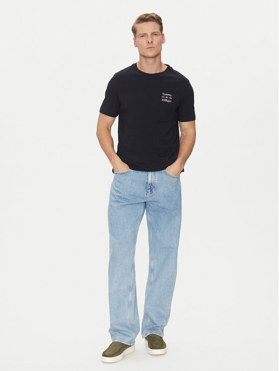 Футболка обычного кроя Stack MW0MW38622 Tommy Hilfiger, синий — фото 2