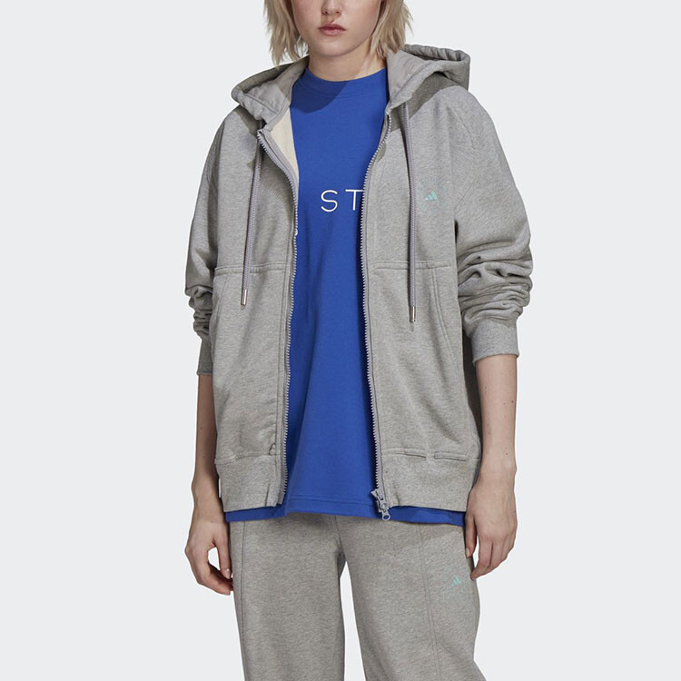 Свитшот Stella McCartney X Stella McCartney Co-titled Series женский, средний, серый, меланжевый Adidas — фото 3