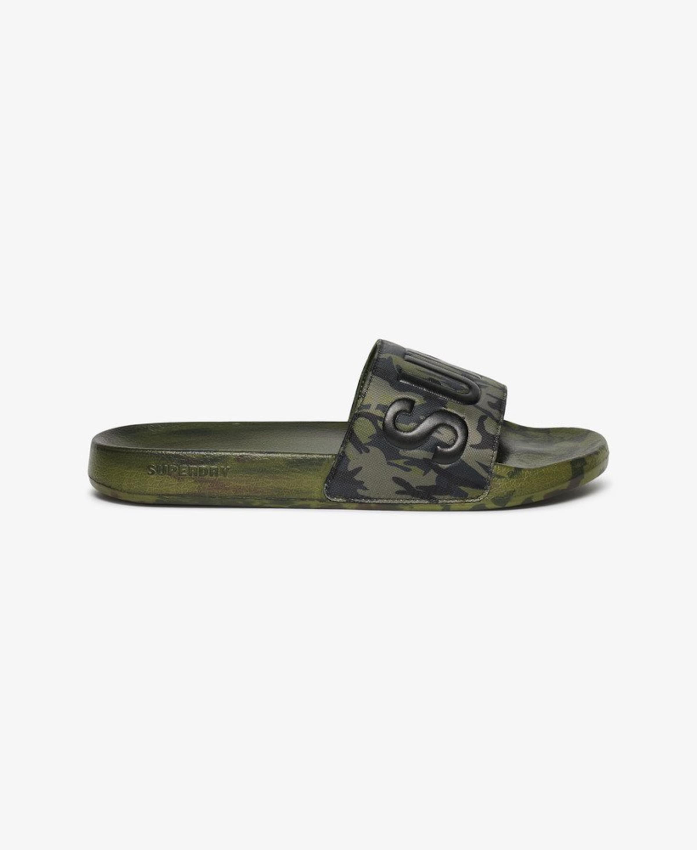 Superdry & Co Пляжные и бассейновые туфли 'Core' в цвете Khaki — фото 3