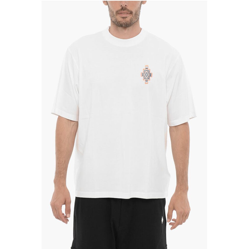 

Однотонная футболка с круглым вырезом OPTICAL CROSS Marcelo Burlon, White