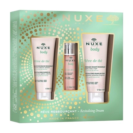 

Подарочный набор гель для душа 100 мл + спрей для тела 30 мл + скраб для тела 150 мл, Nuxe
