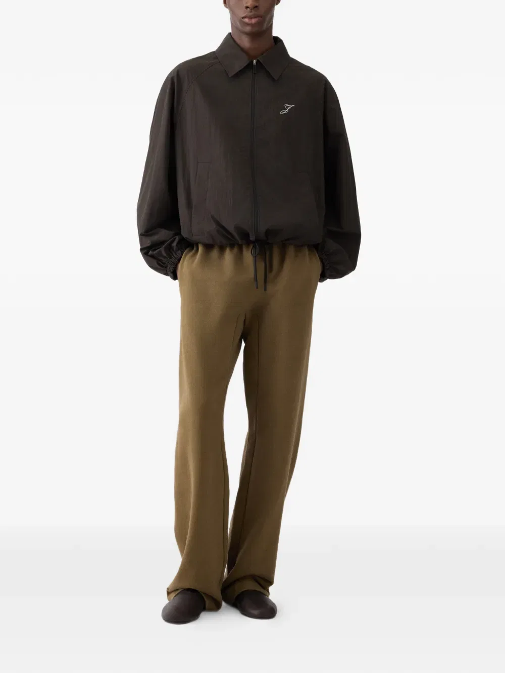 Эластичные спортивные брюки для бега Jacquemus, зеленый — фото 2