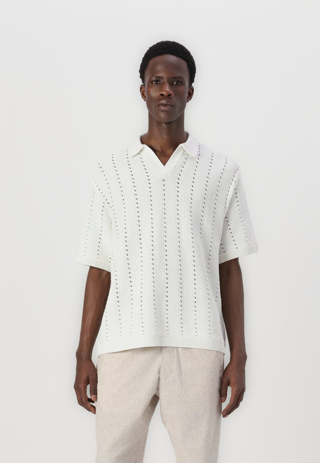 

Рубашка поло JORPAROS EASTER Jack & Jones, кремовый
