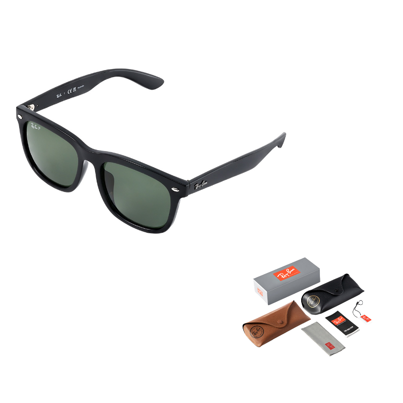 

RayBan Литой квадратной формы солнцезащитные очки унисекс, Black