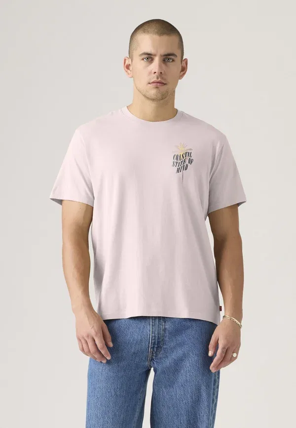 Футболка Levi'S Relaxed fit print, кристально-розовый — фото 3