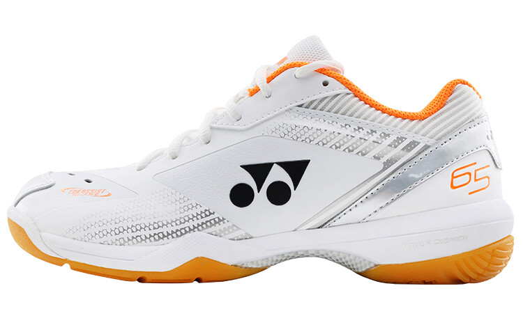 YONEX 65 Z 3 Обувь для бадминтона унисекс, Белый/Оранжевый