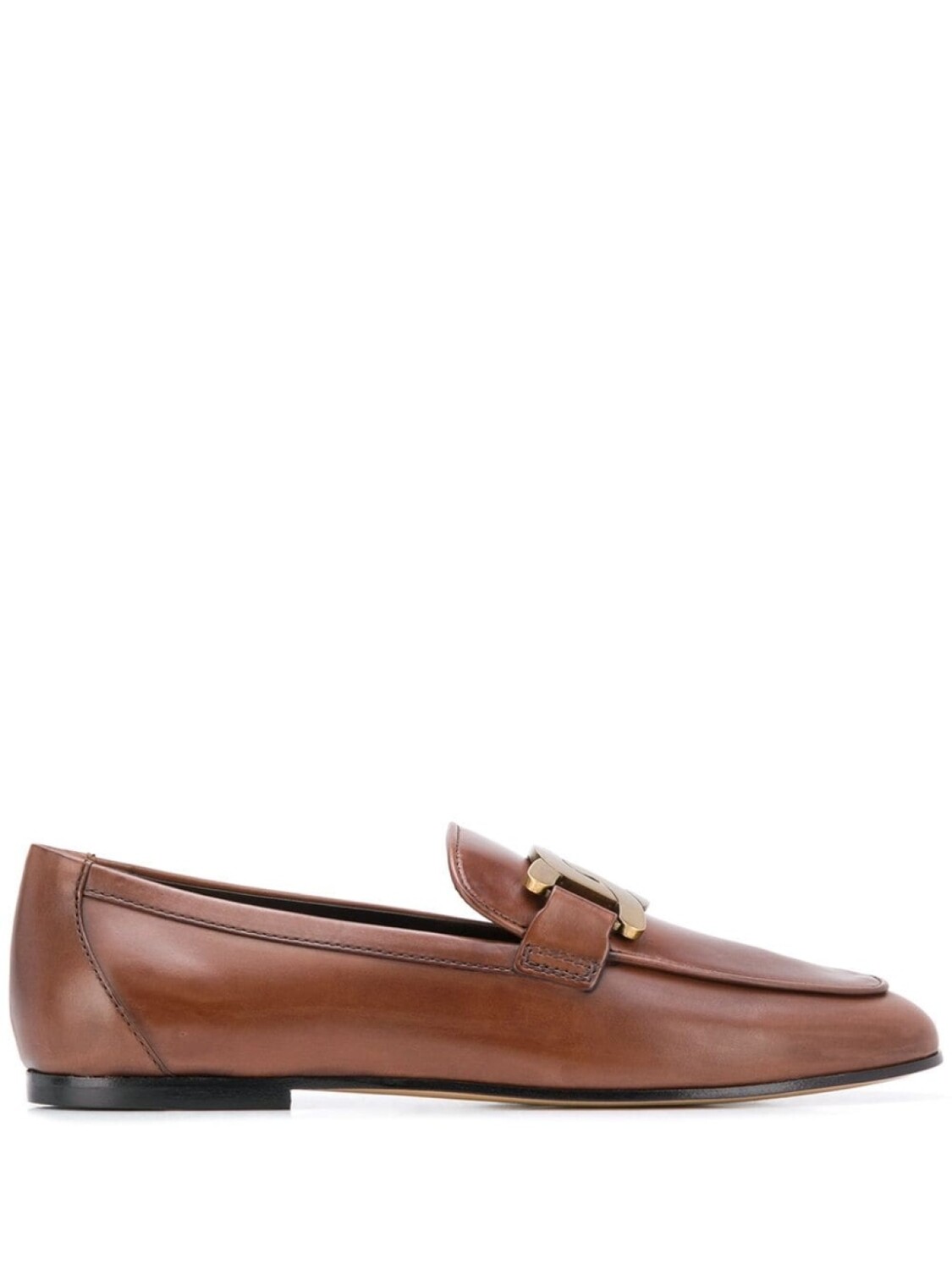 

Tod's лоферы с цепочками, коричневый