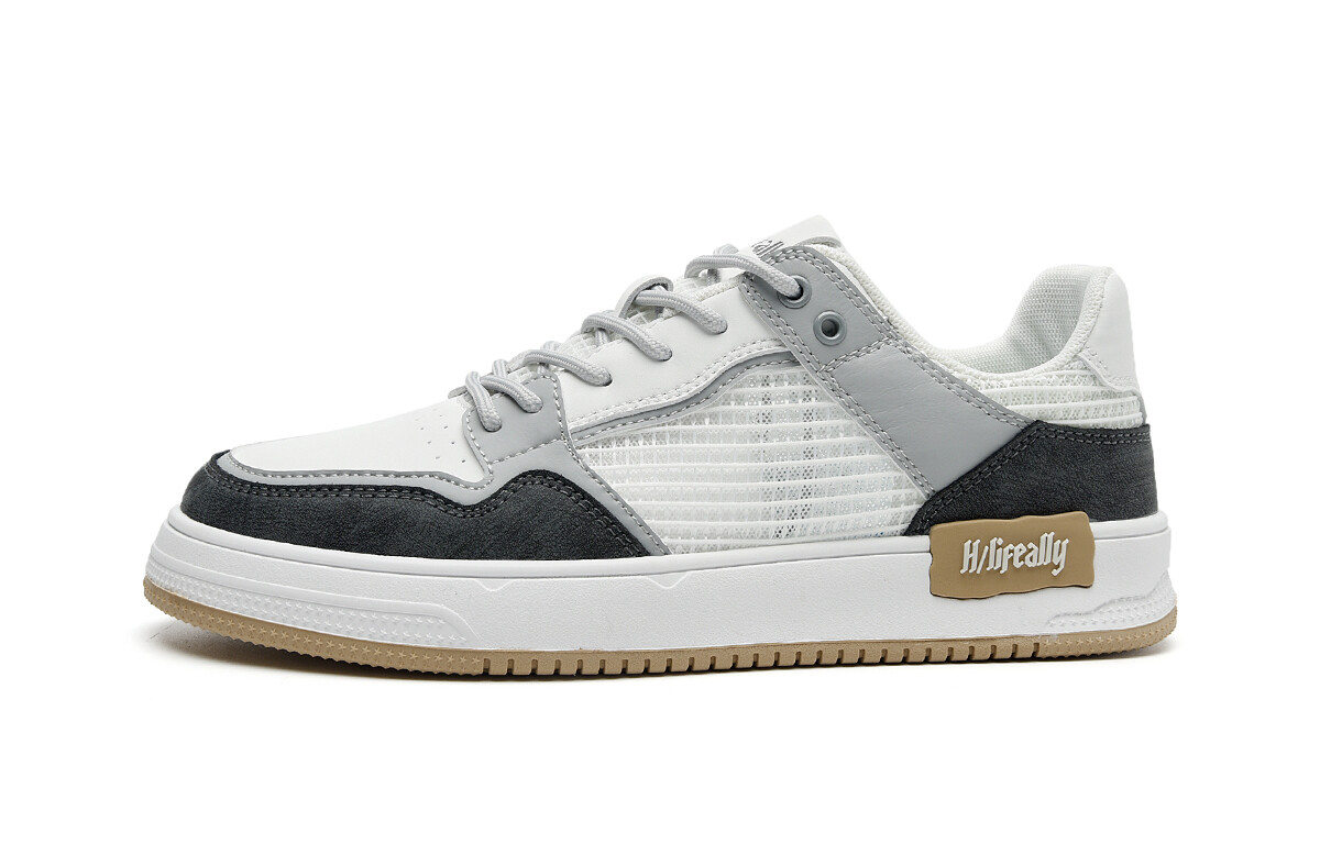 

Кроссовки HLA Skateboarding Shoes Men Low-top, белый/серый