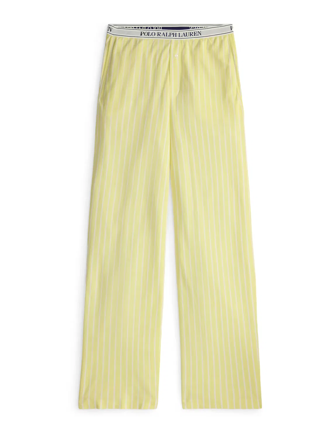 Пижамные штаны 'Вязаные оксфорды' Polo Ralph Lauren, Light Yellow/White