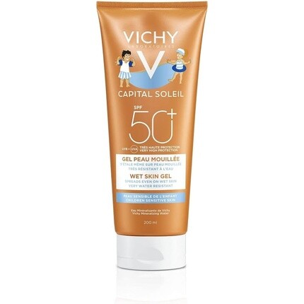 

Capital Soleil Гель для влажной кожи детский Spf50+ 200мл, Vichy