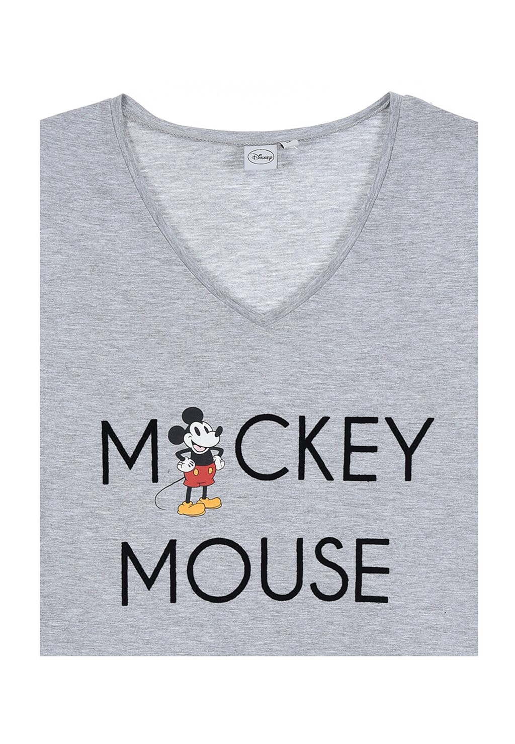 

Футболка с принтом Mickey & Minnie, серый