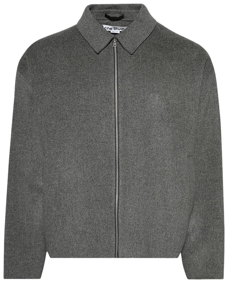 

Куртка Acne Studios Wool Zipper Jacket 'Grey Melange', серый