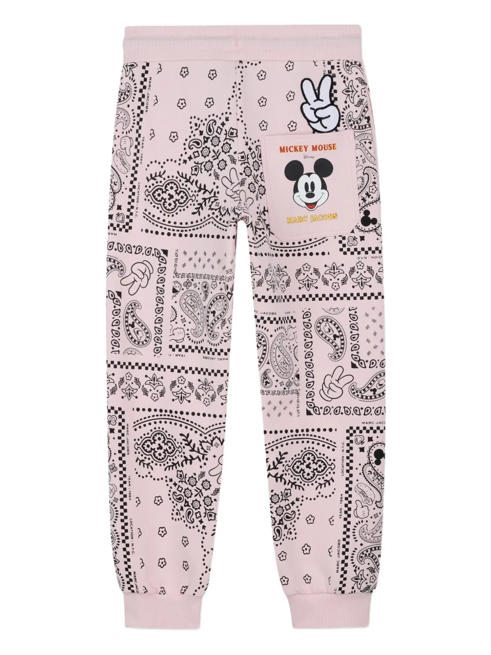 Спортивные брюки с принтом из коллаборации с Disney Marc Jacobs Kids, светло-розовый — фото 2