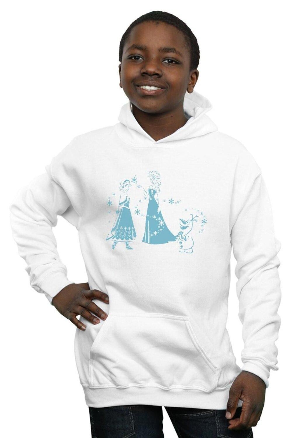 

Толстовка со снежинками Frozen Magic Disney, белый