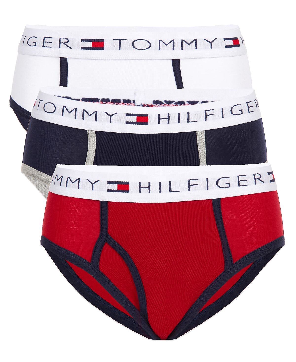 

Трусы , 3 шт.Tommy Hilfiger, красный/черный/белый