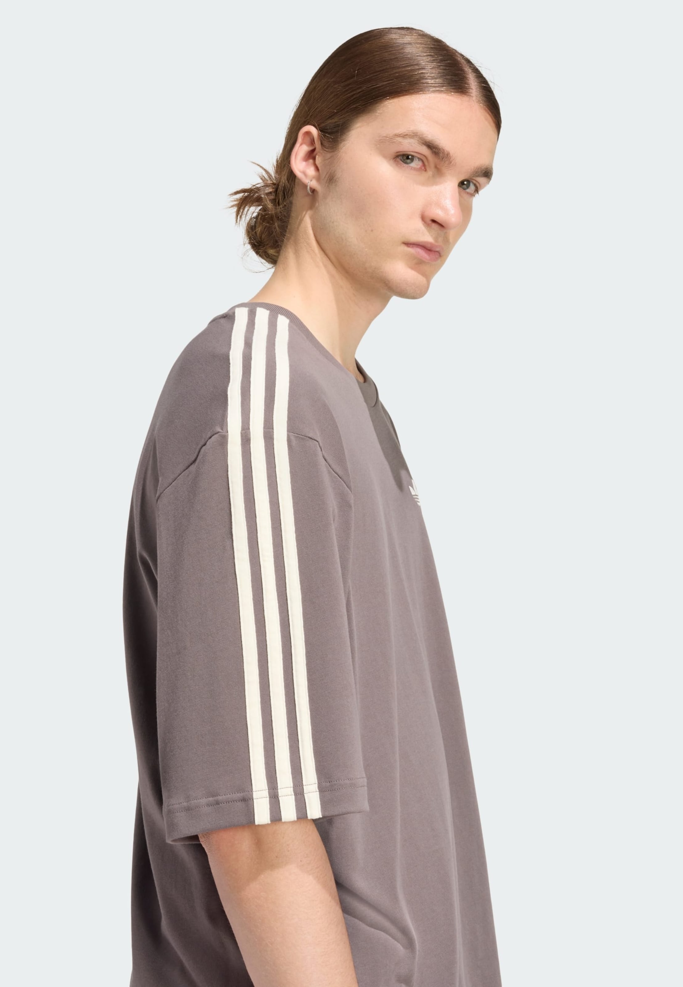 Adidas Originals Футболка 'Adicolor' в сером цвете — фото 4