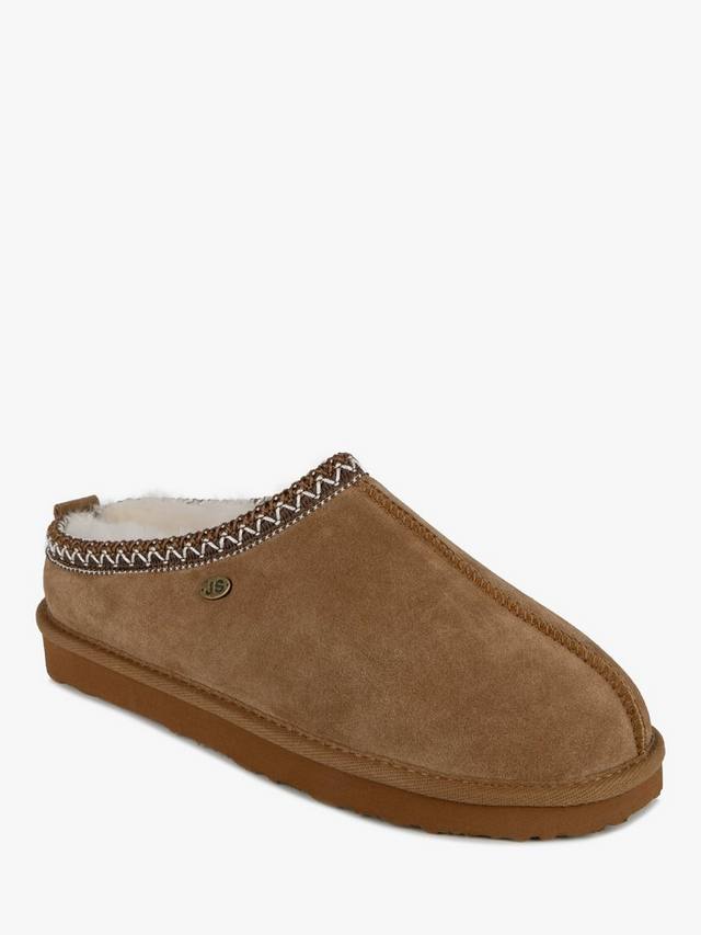 Толстые тапочки из мула из овчины майлза Just Sheepskin, цвет Chestnut — фото 4