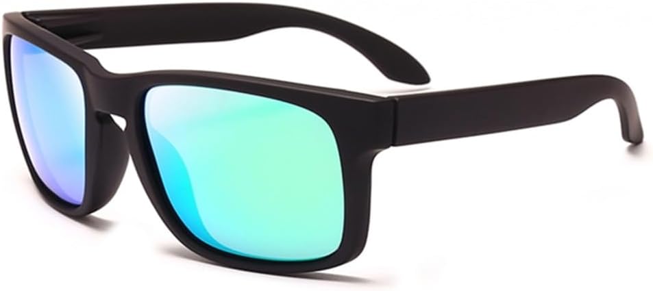 

Классические поляризованные солнцезащитные очки для мужчин, винтажные пластиковые, мужские и женские, черные, для активного отдыха и спорта, защита от УФ-излучения UV400 VFDHN, Black Green