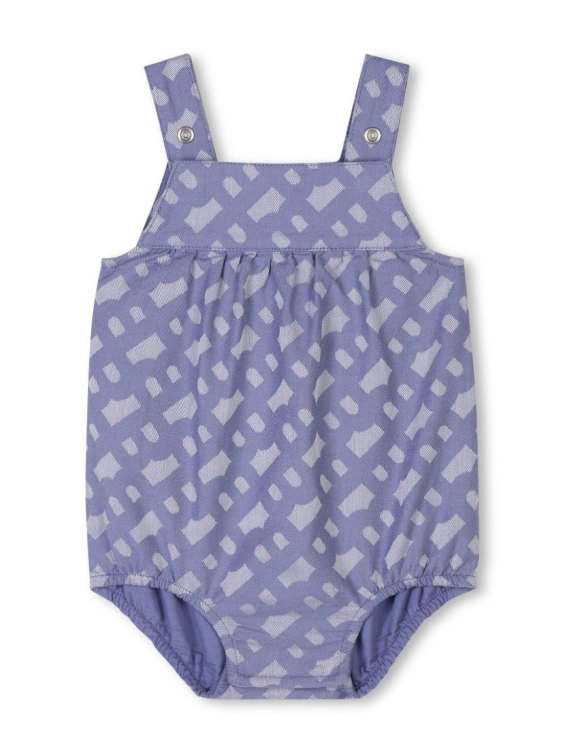 BOSS Kidswear жаккардовый комплект из шапки и блумеров, синий — фото 3