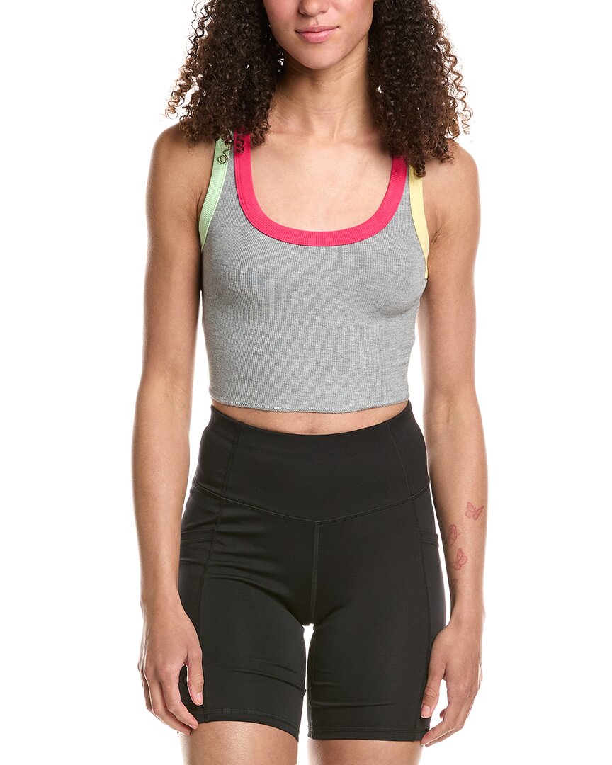 

KatieJnyc Livi Ребристый укороченный топ, серый