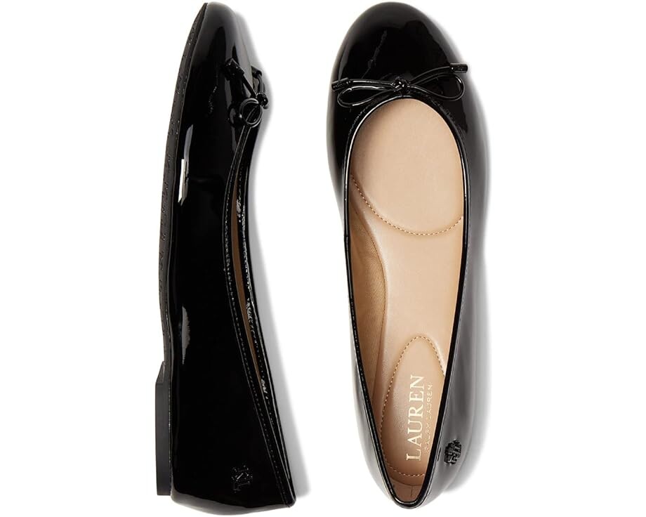 

Туфли на плоской подошве LAUREN Ralph Lauren Jayna Ballet Flat, черный