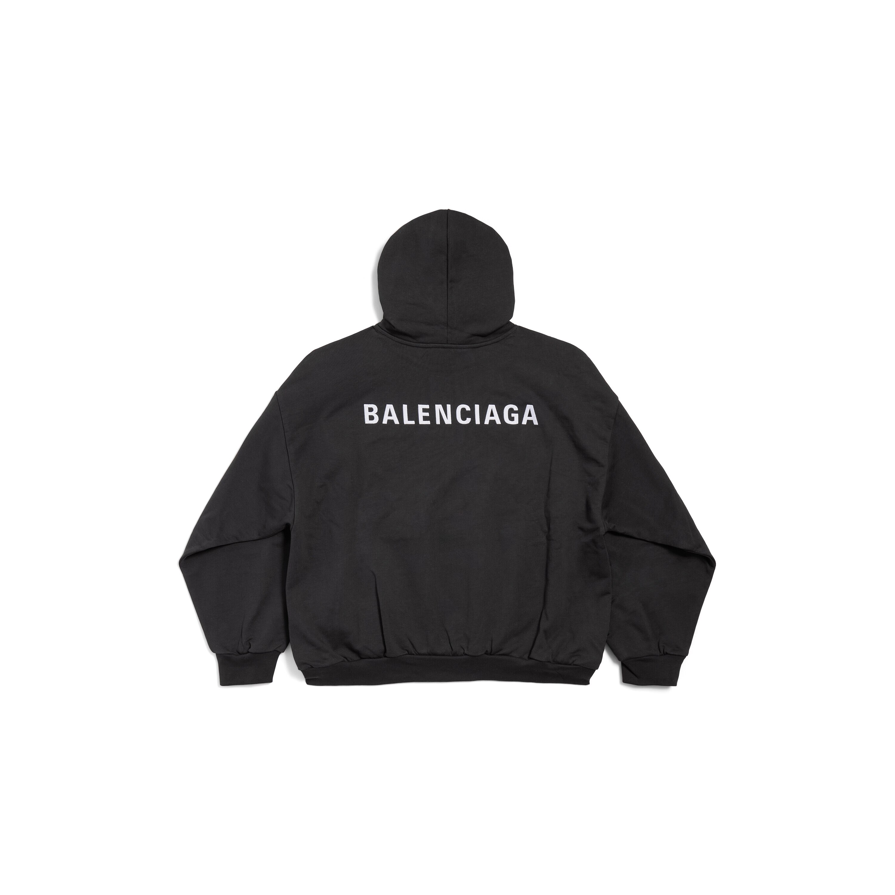 

Новая толстовка Balenciaga Back Hoodie Medium Fit, черный