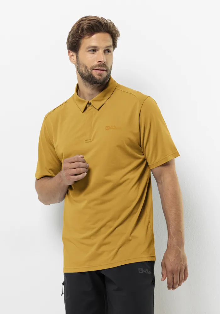 

Рубашка-поло Jack Wolfskin "DELGAMI POLO M", цвет Curry