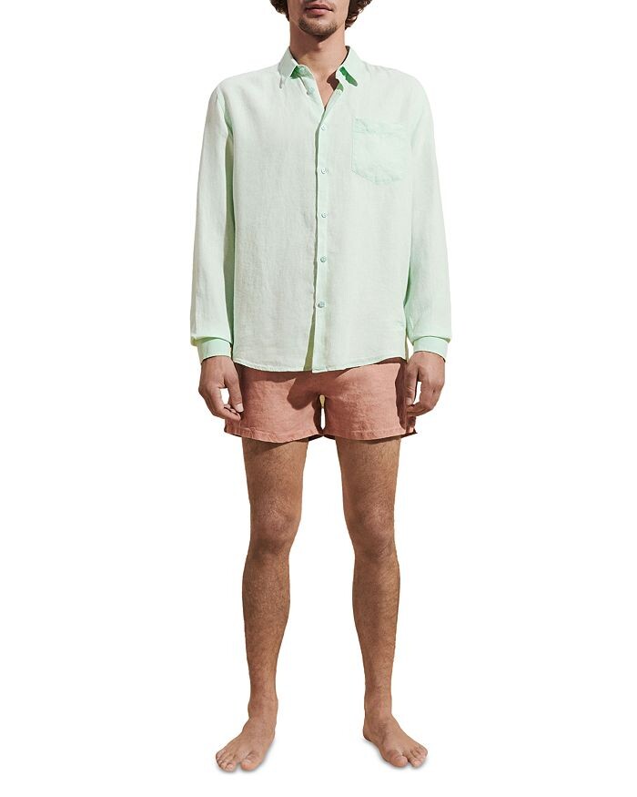 

Рубашка на пуговицах с длинным рукавом Vilebrequin Caroubis, синий