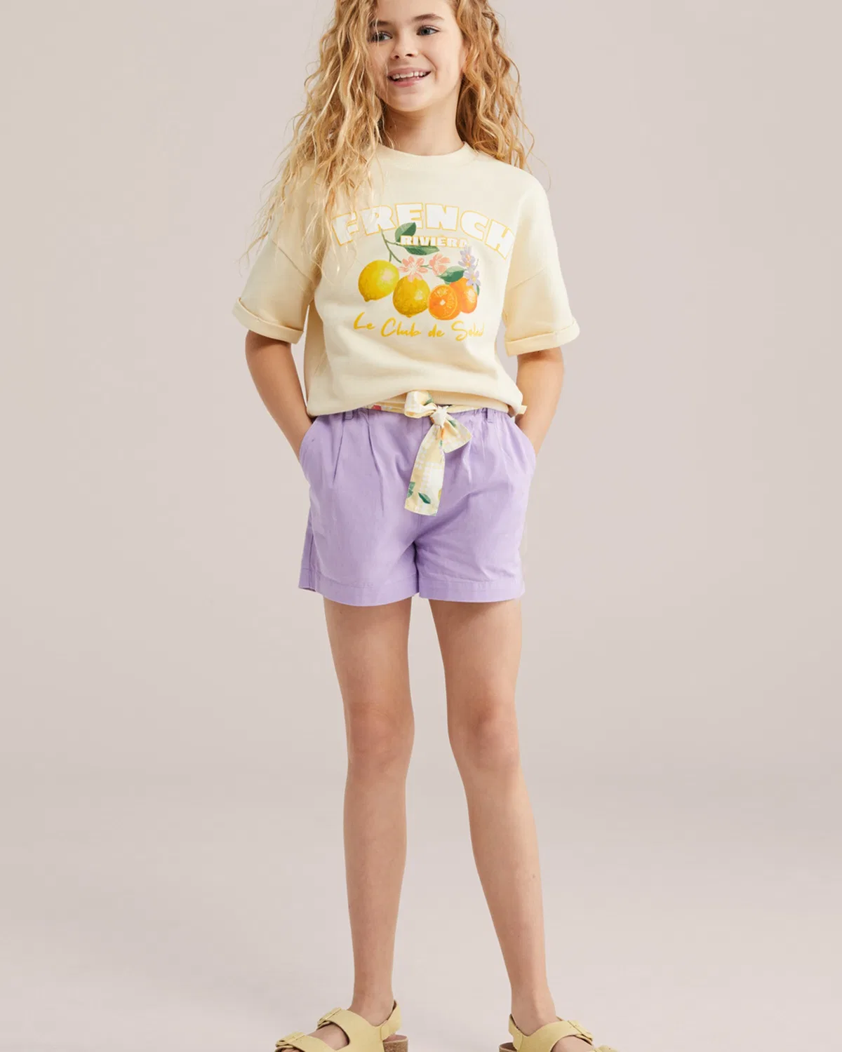 Брюки свободного кроя We Fashion, Light Purple — фото 4