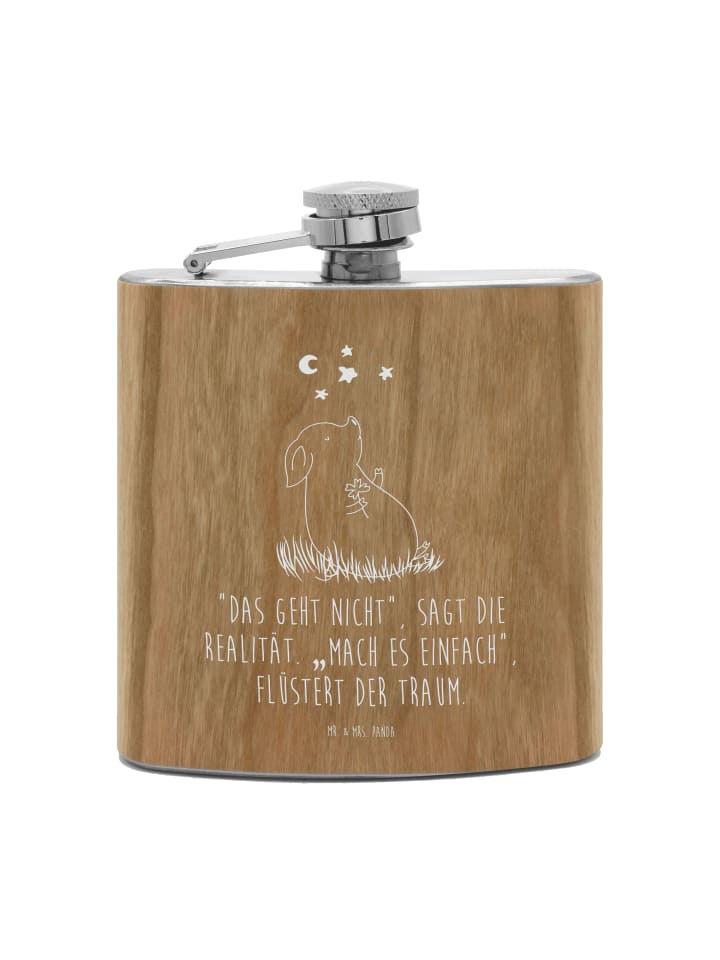 

Mr. & Mrs. Panda Фляжка в форме свинки - талисман на удачу с надписью коричневого цвета