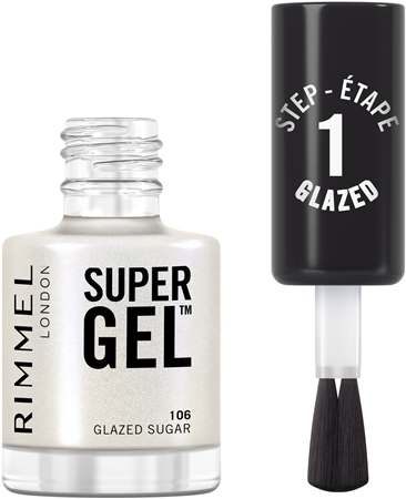 Гибридный лак для ногтей без использования уф/светодиодной лампы Rimmel Super Gel, 106 Glazed Sugar 12 ml — фото 2