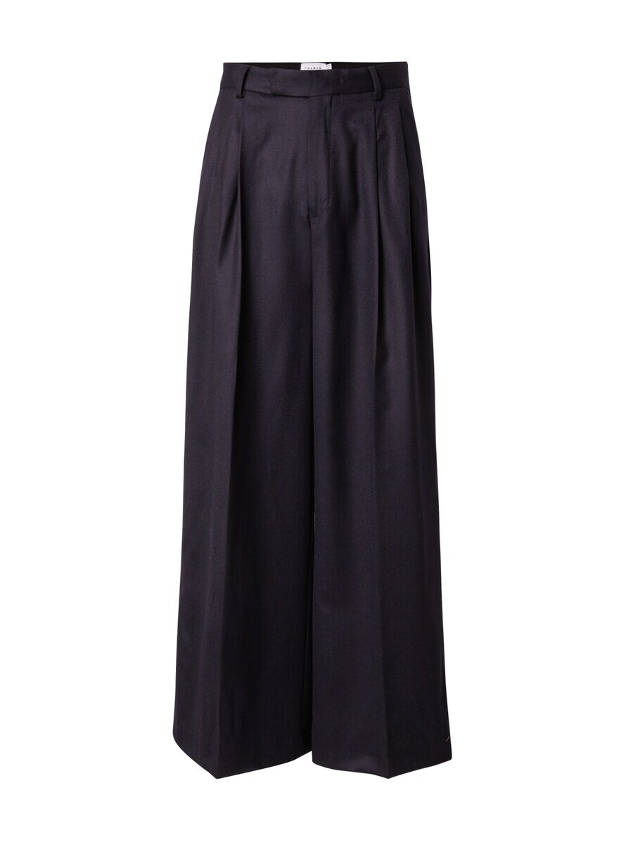 

Тканевые брюки TOPMAN Wide leg Pleat-Front Pants, темно-синий