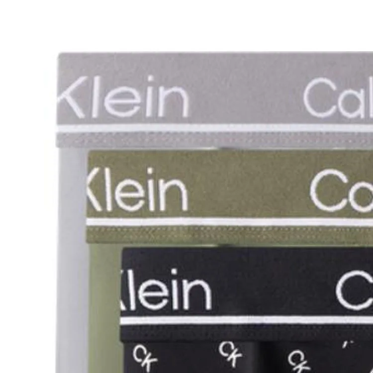 Мужские трусы 3 шт Calvin Klein, 3 Pack (Space Black/Olive Green/Moon Shadow Gray) — фото 4