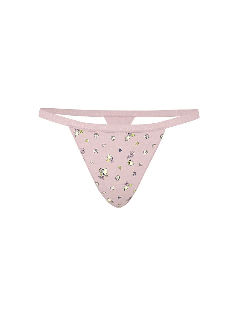 Трусики-Стринги из эластичного хлопка Victoria'S Secret, Smooth Bermuda Pink Lemons — фото 3