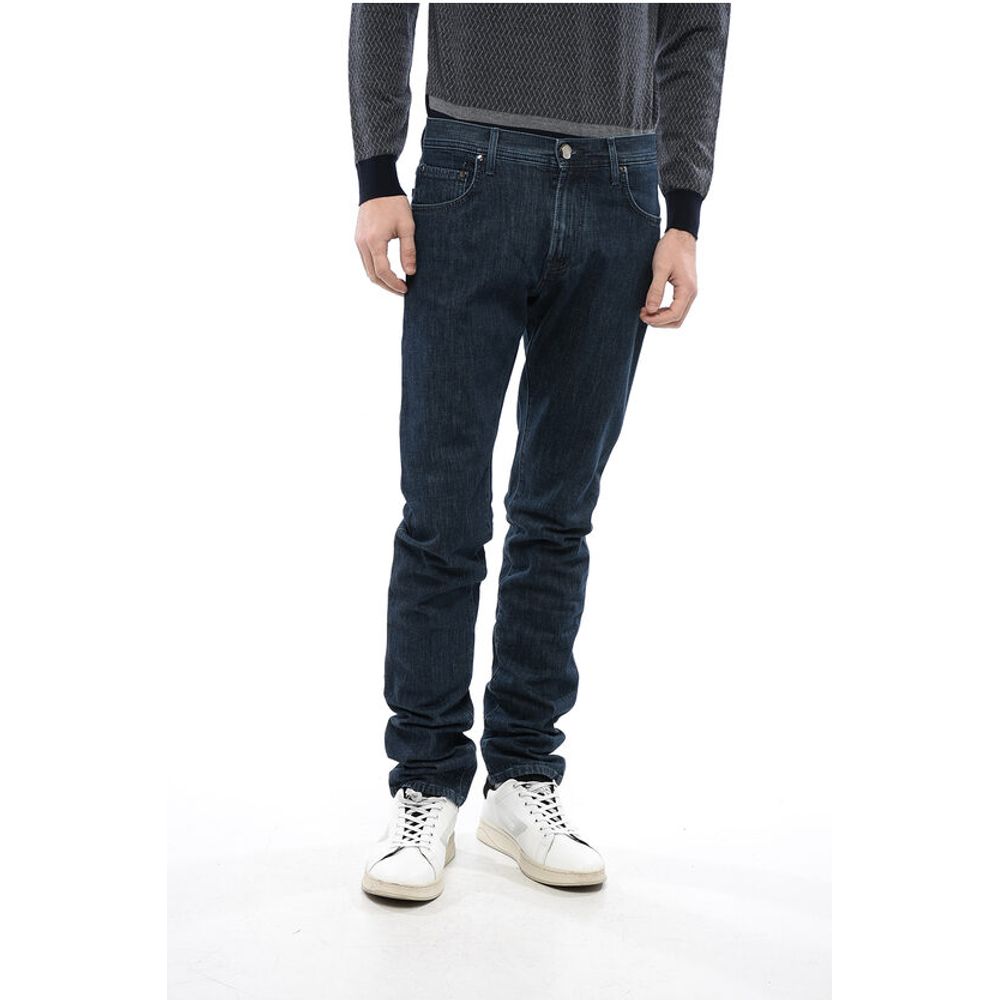 

Синие хлопковые джинсы Деним Corneliani, Blue
