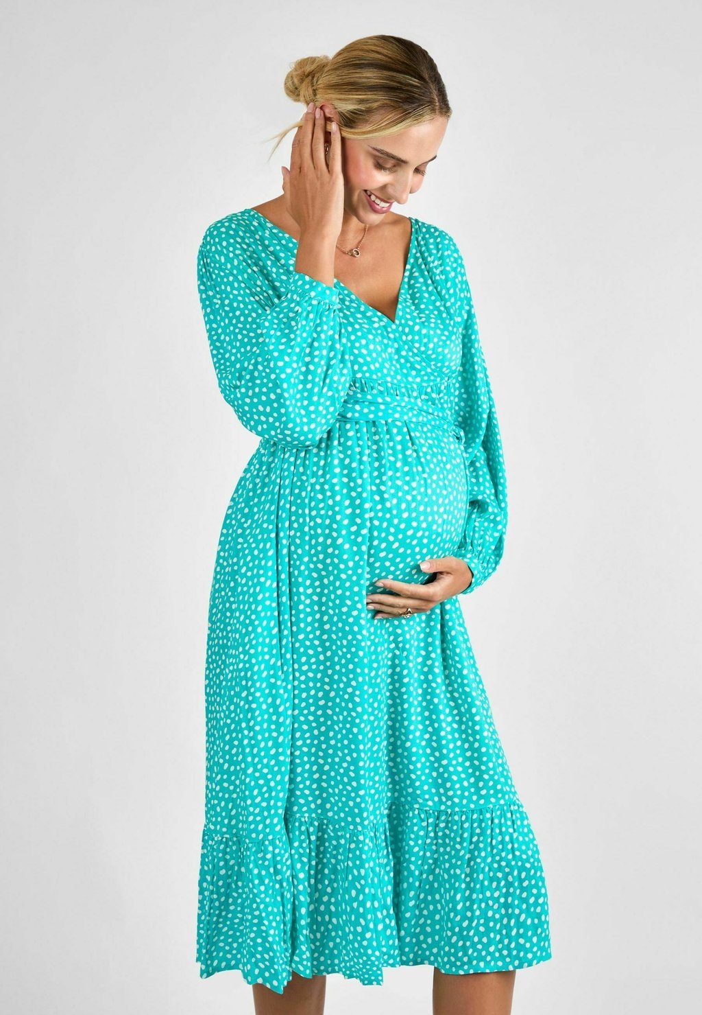 

Повседневное платье MATERNITY FIT - SPOT WRAP JoJo Maman Bébé, зеленый