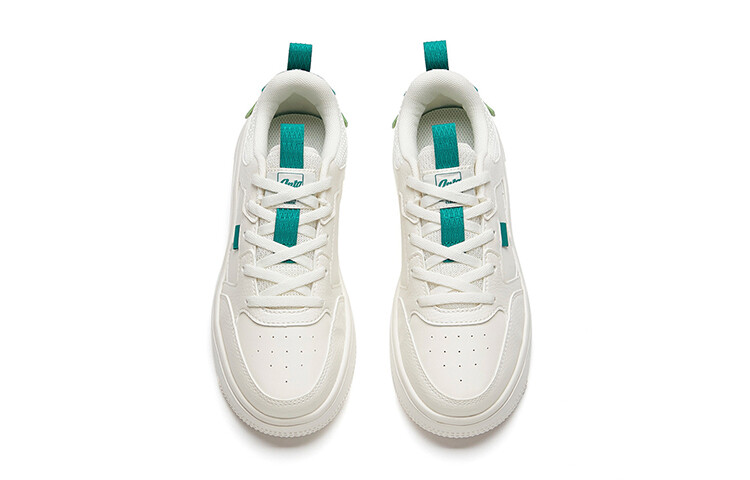 Детские кроссовки для скейтбординга GS Low-top Ivory White/Seawater Green Anta Kids — фото 3