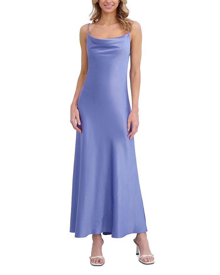 

Макси-платье-комбинация с драпировкой Ted Baker, синий